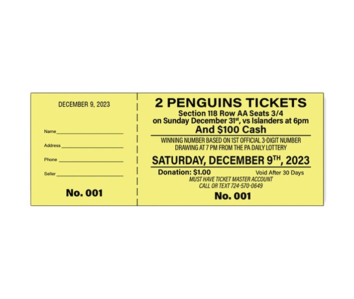 Raffle Tickets | ESPICH PRINTING
