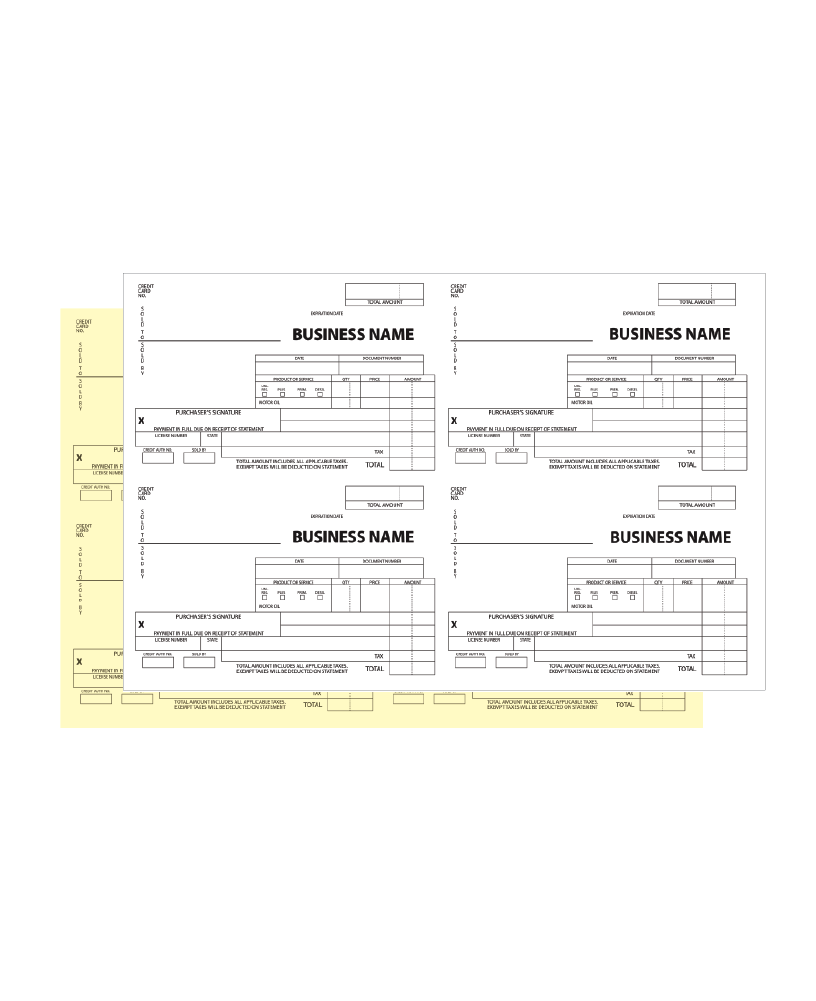 CARBONLESS FORMS / NCR Image